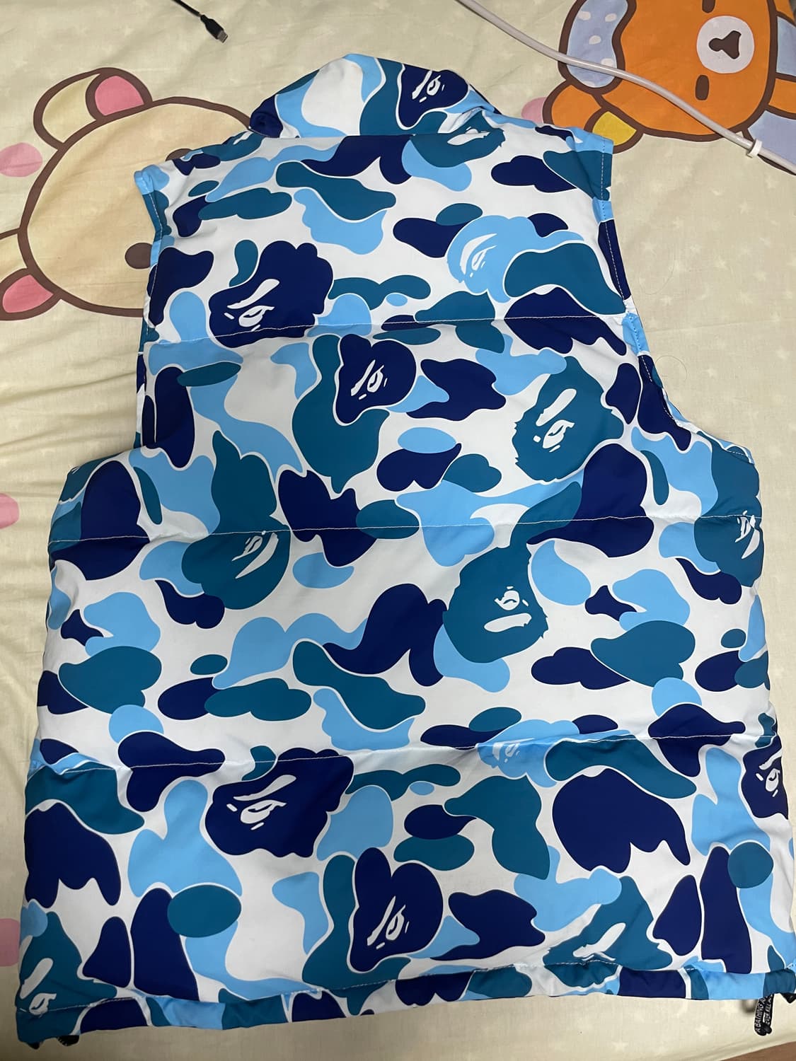 베이프 리버시블 조끼 패딩 청계 블루 상품이미지2