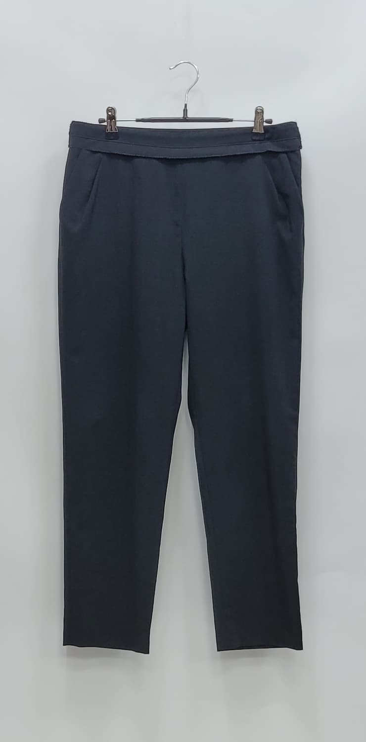 TIME 20SS 한섬 타임 뒷밴딩 슬랙스 팬츠 / 여 67-98 블랙  상품이미지1