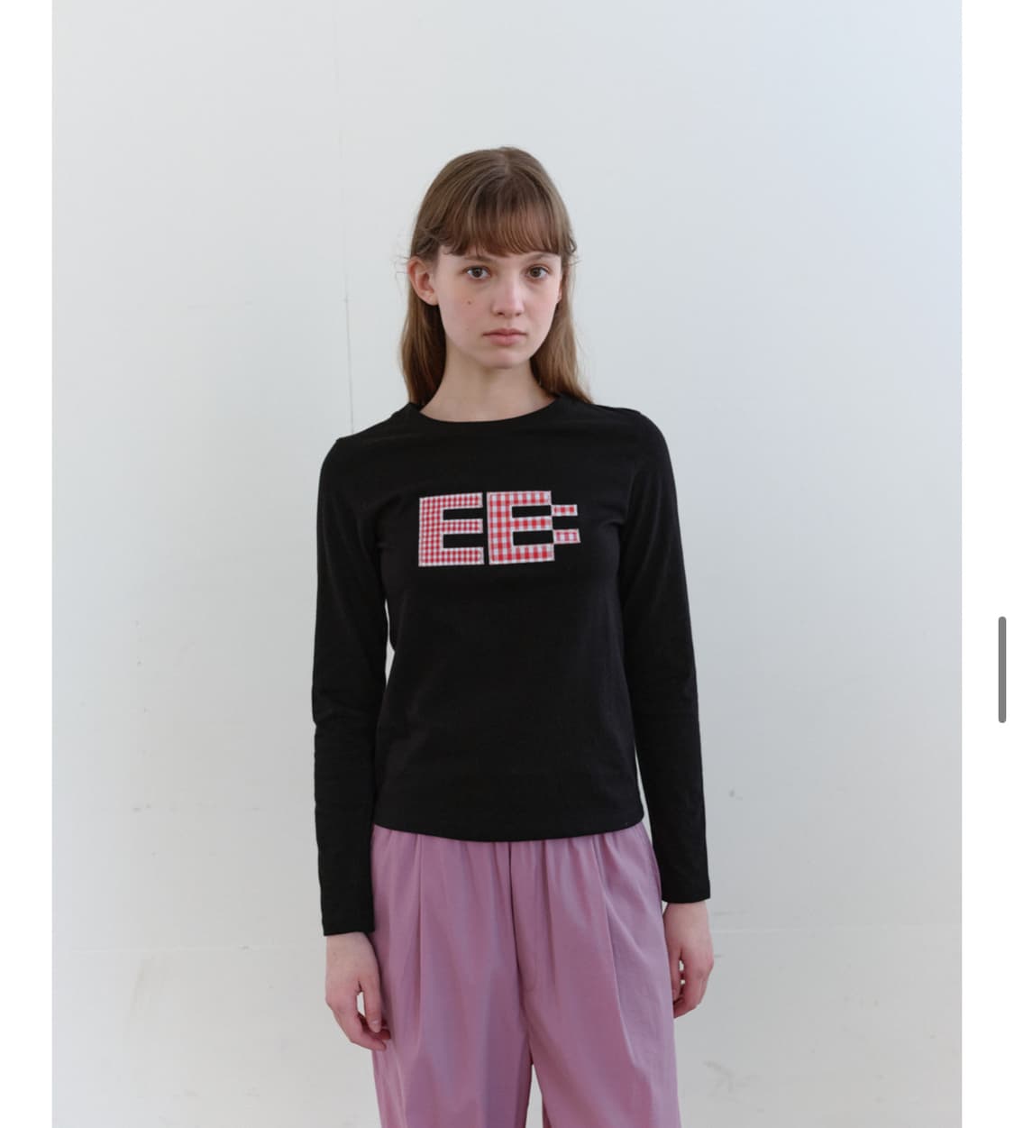 엔조블루스 픽셀 로고 티셔츠 블랙 상품이미지1