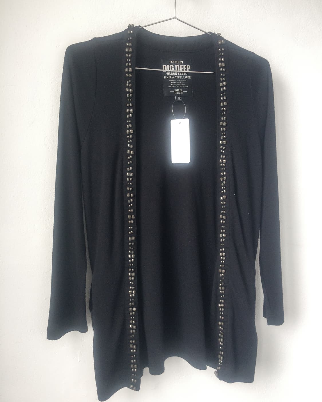 Dig deep beads point open cardigan 상품이미지4