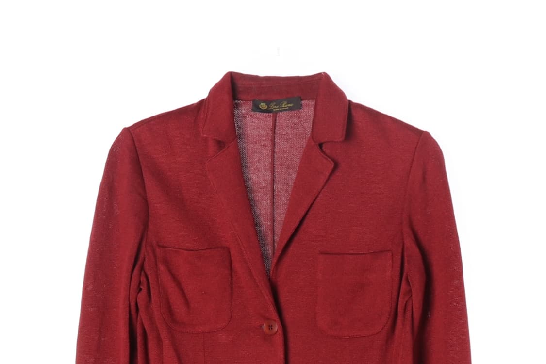 [S]로로피아나 린넨 실크 100% 레드 싱글브레스티드재킷
 상품이미지2