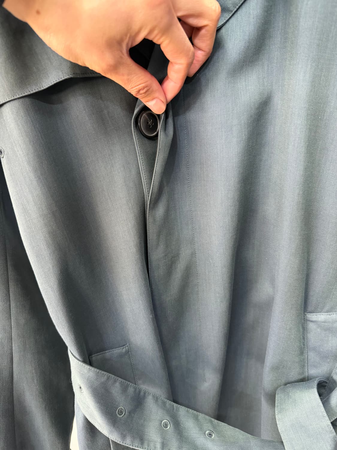 정품) Theory 띠어리 루즈핏 트렌치 코트 XS 상품이미지5