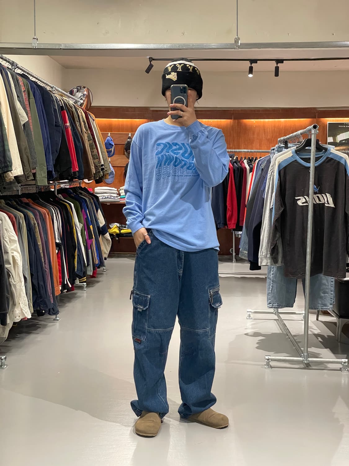 빈티지 힙합 데님 팬츠   상품이미지6