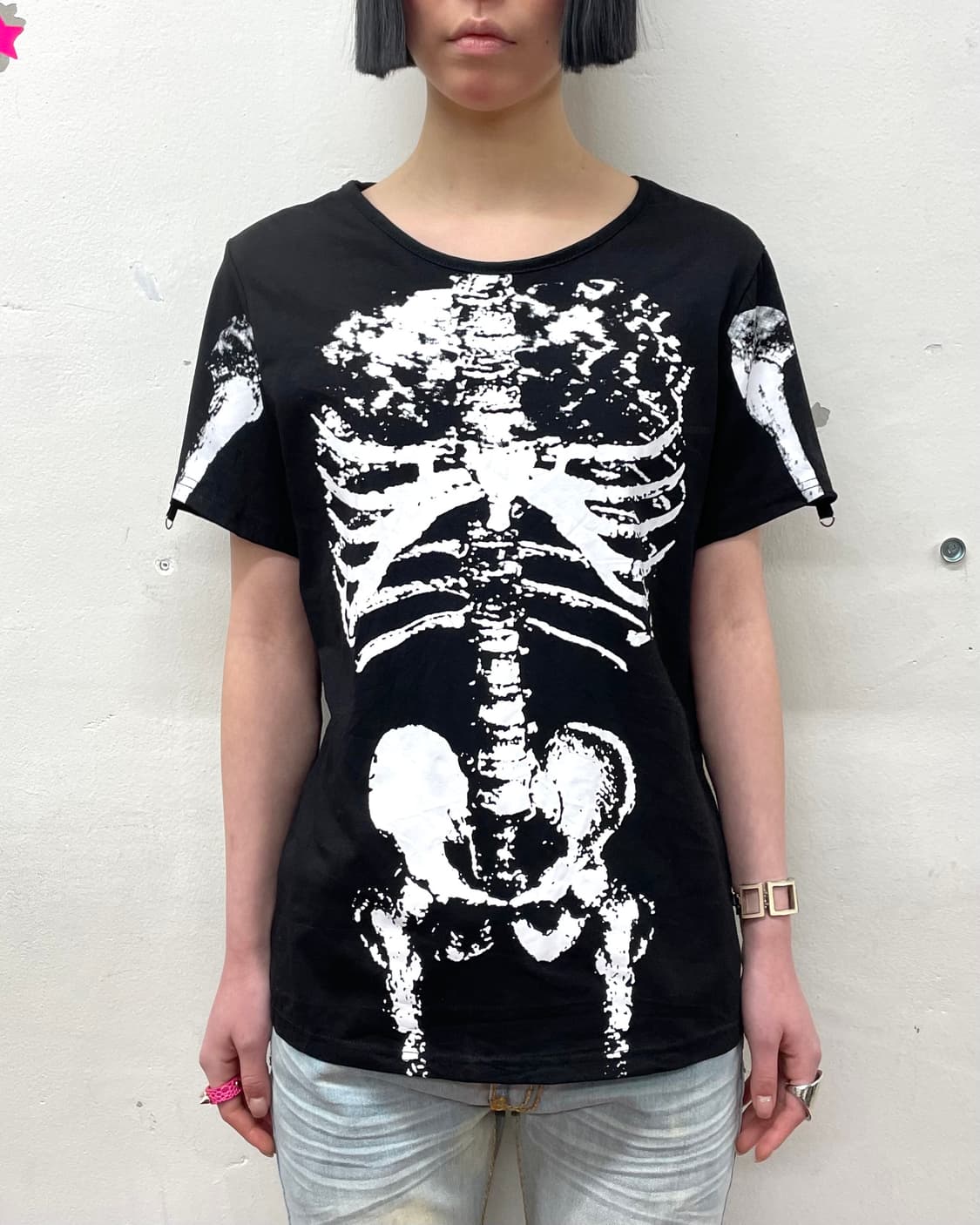 bone layered black long sleeve  상품이미지3