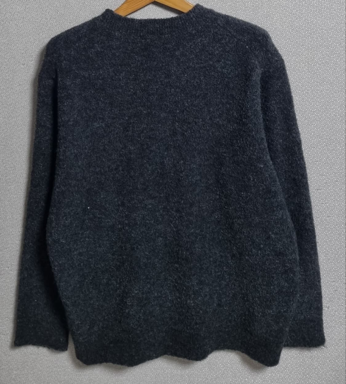 L ) 인템포무드 다크그레이 헤어리 니트 상품이미지2