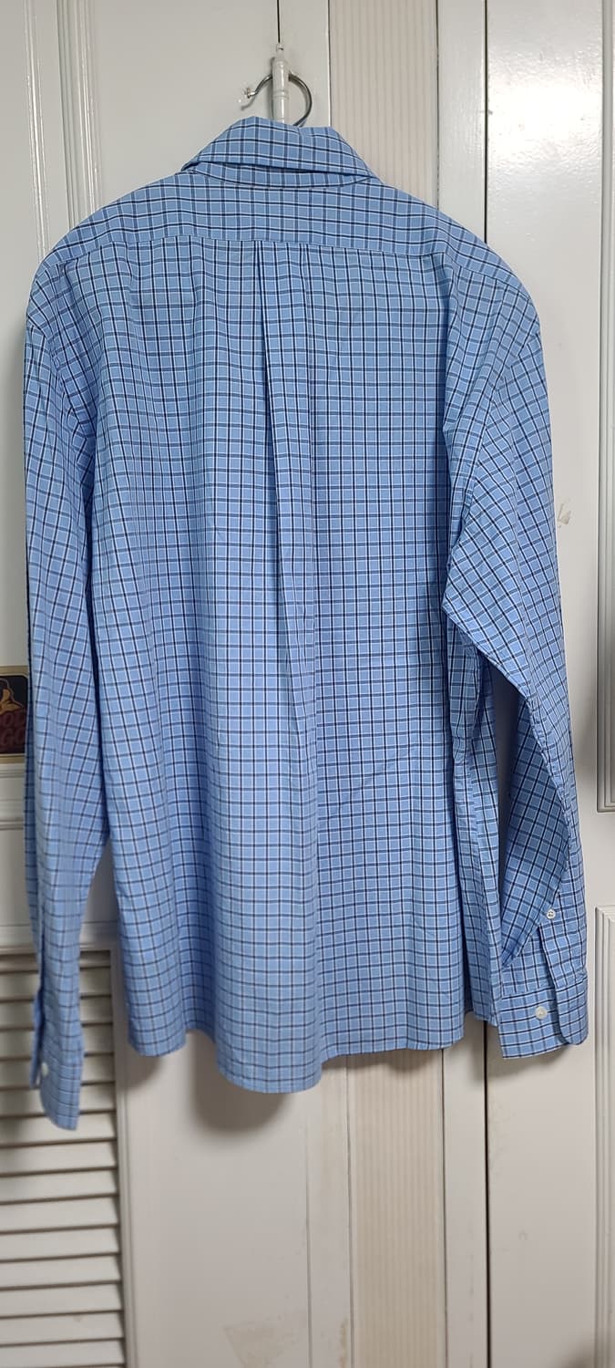 브룩스브라더스 블루 체크 긴팔 셔츠 상품이미지2