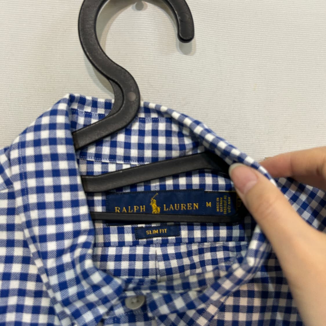 폴로 랄프로렌 깅엄체크 셔츠 M 상품이미지2