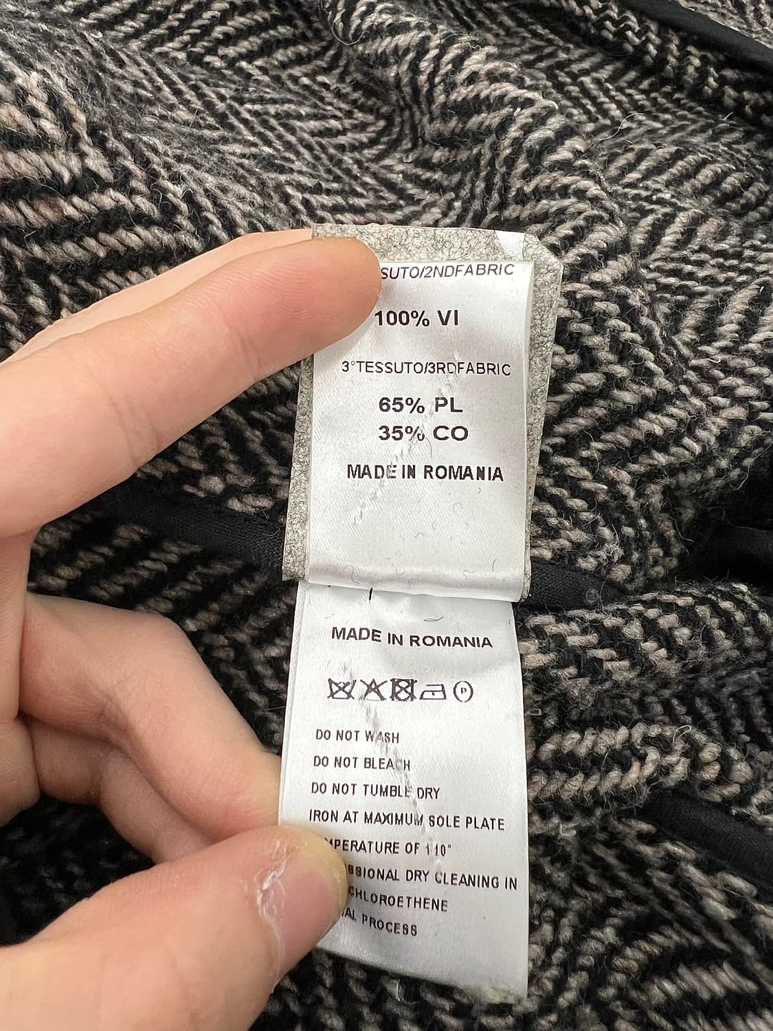비비안 웨스트우드 헤링본 인트리케이트 벨티드 롱 코트 상품이미지9