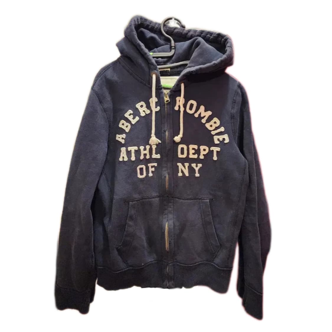 ✨아베크롬비 아치로고 네이비 후드집업✨ 상품이미지1