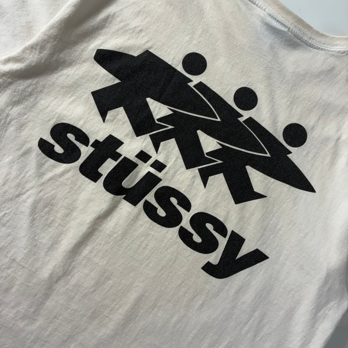 Stussy  스투시 서프워크 피그먼트 다이드 화이트 반팔티셔츠  상품이미지5