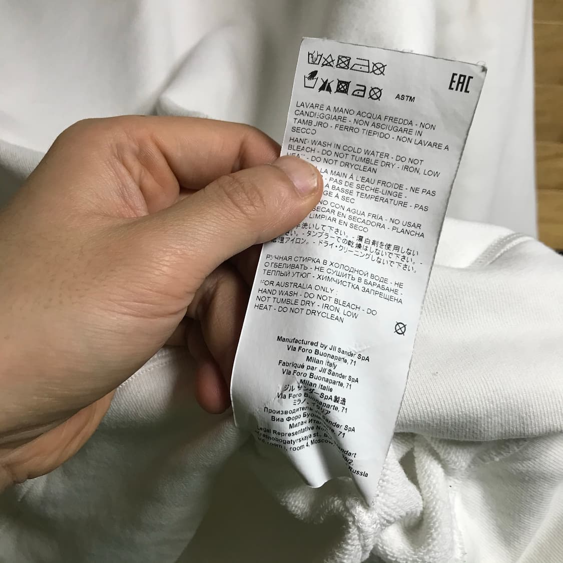 질샌더 스펠로고 라운드 스웻셔츠 상품이미지5