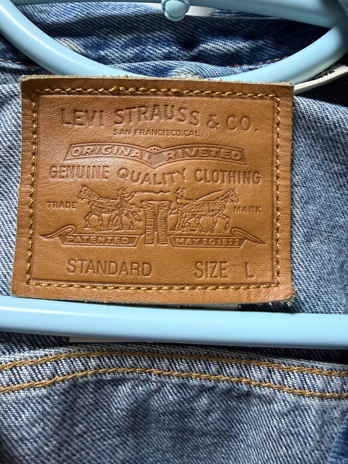 리바이스 트러커 자켓 타입3 L사이즈 팝니다 상품이미지2