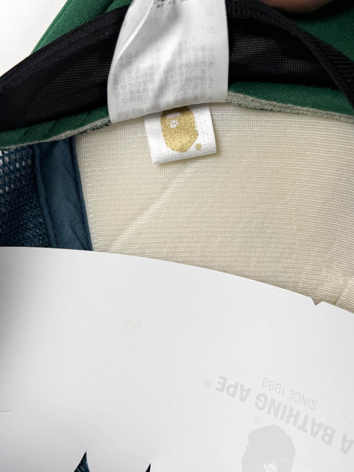 베이프 컬리지 메쉬 캡 블루 상품이미지7