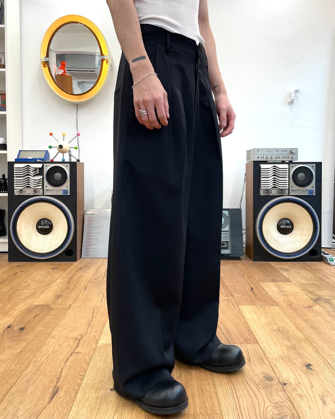 [1] 푸시버튼 울 와이드 팬츠 상품이미지3