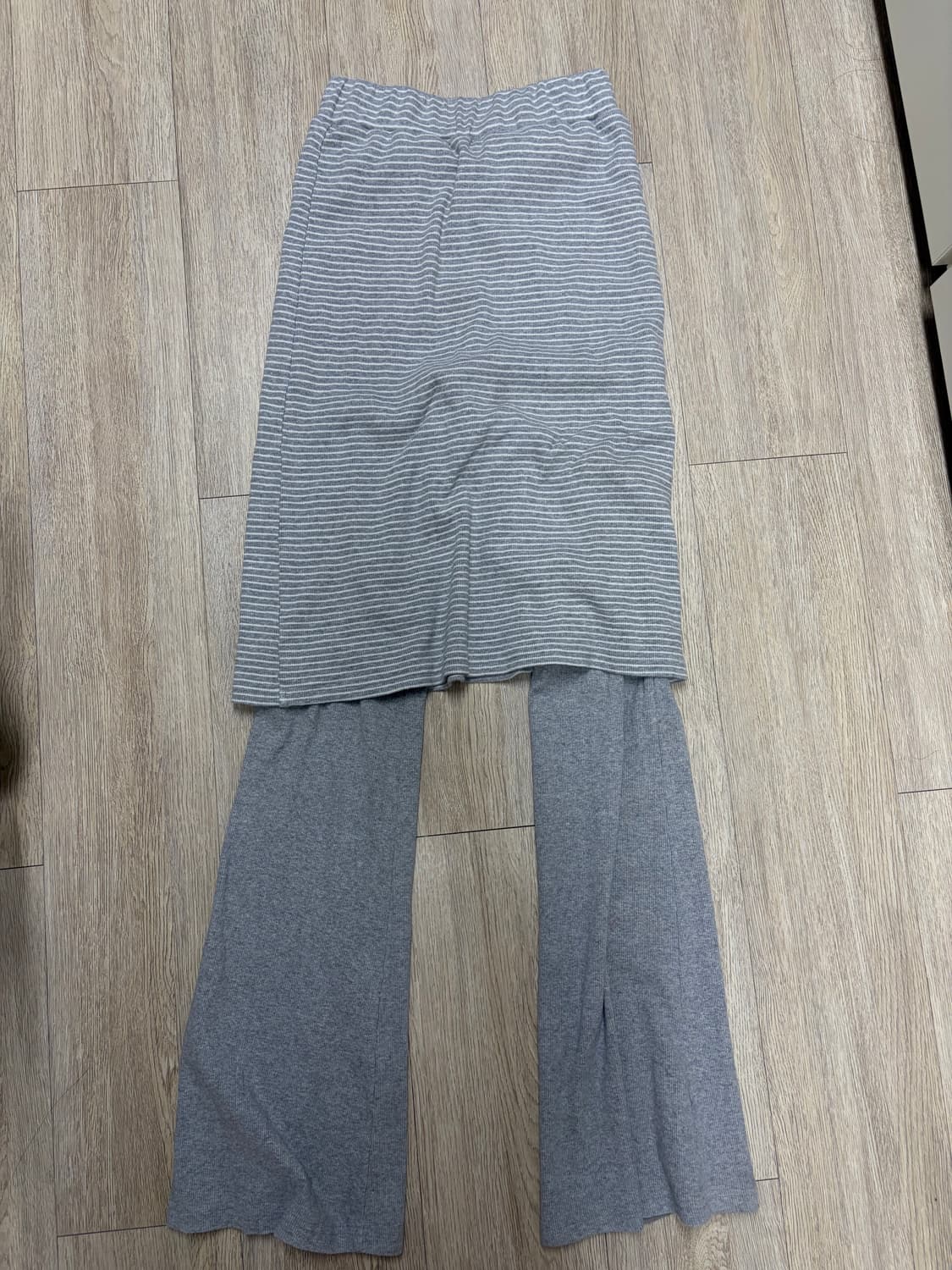 원더비지터 Stripe Skirt pants [Melange grey] 상품이미지5