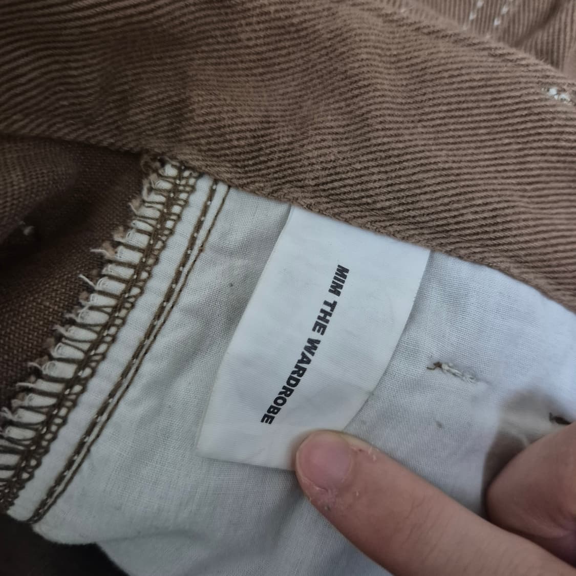 브라운 데님 팬츠 상품이미지2