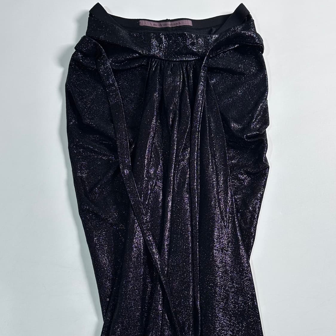 릭오웬스 릴리스 드레이프 글리터 스커트 상품이미지1