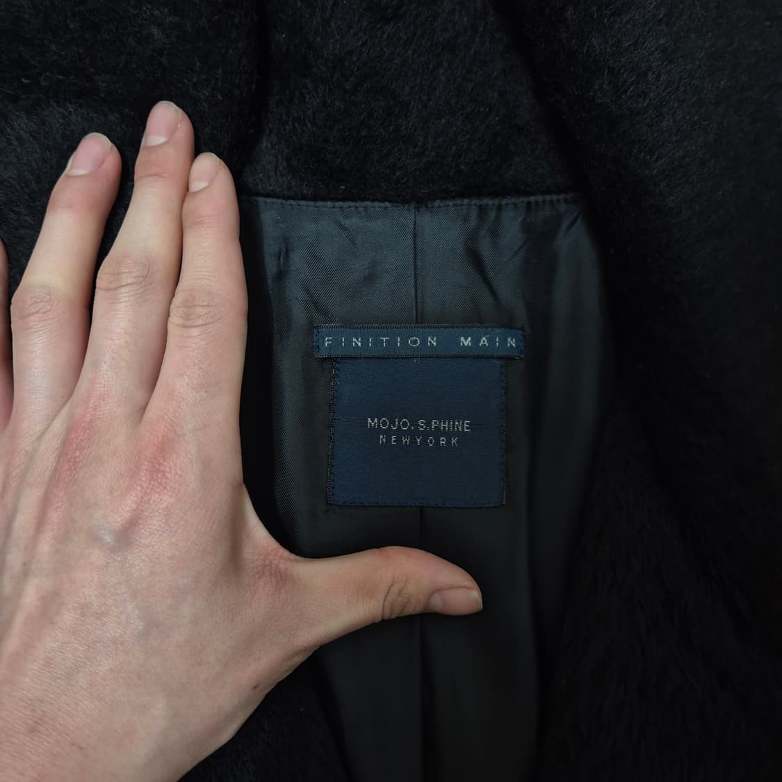 모조에스핀 뉴욕 여성 모직 뽀글이 더블 코트 자켓 M(95) 상품이미지5