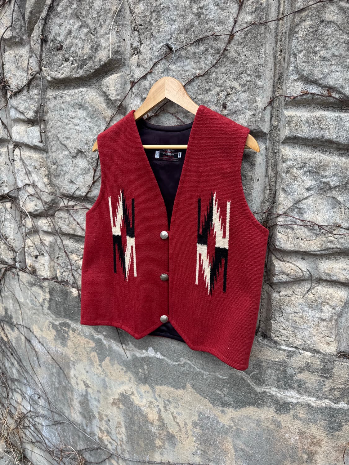 90s 센티넬라 빈티지 올드라벨 핸드 우븐 울 오르테가 치마요 베스트 상품이미지3