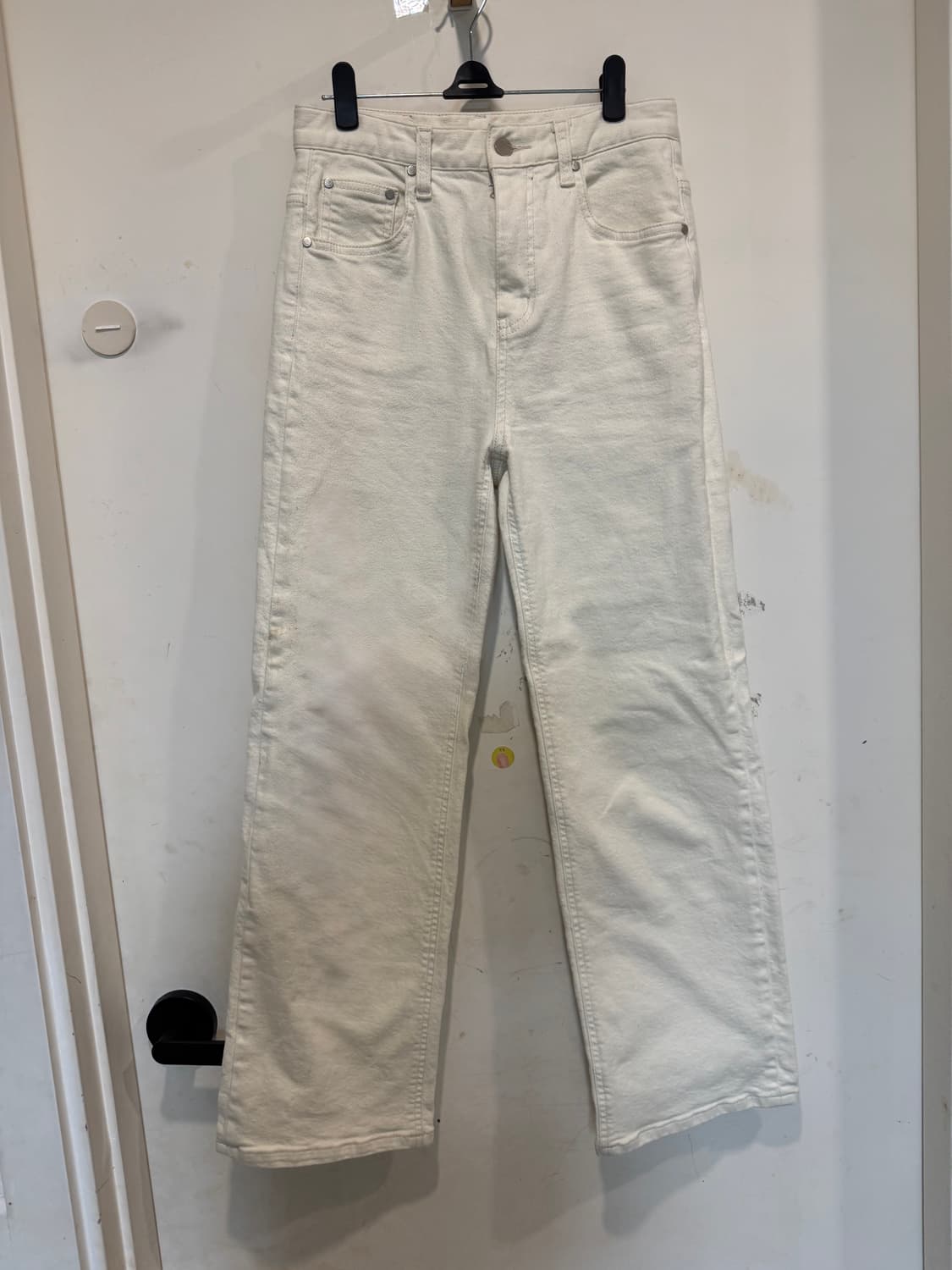 umer 유메르 크림색 데님 상품이미지1