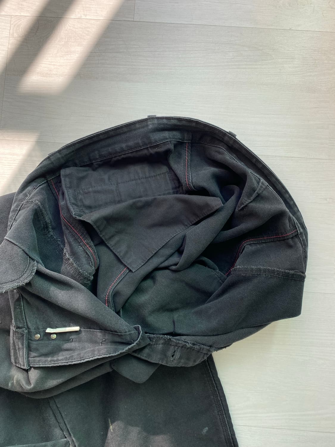 ~80s 르 라부어 프렌치 몰스킨 워크 팬츠 블랙 34 상품이미지7