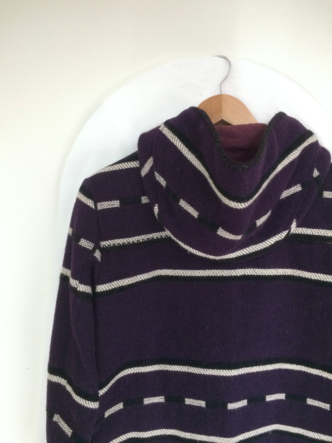 히스테릭 글래머 아카이브 소 가죽 카우 스킨 패치 포인트 누빔 더플 코트 상품이미지4