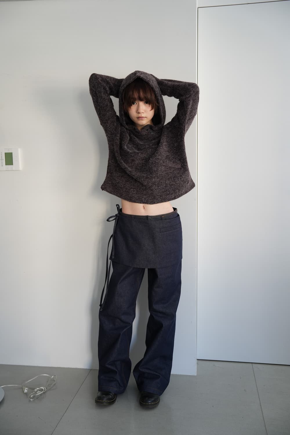 인앤양인하모니 Denim skirt pants, blue 상품이미지2