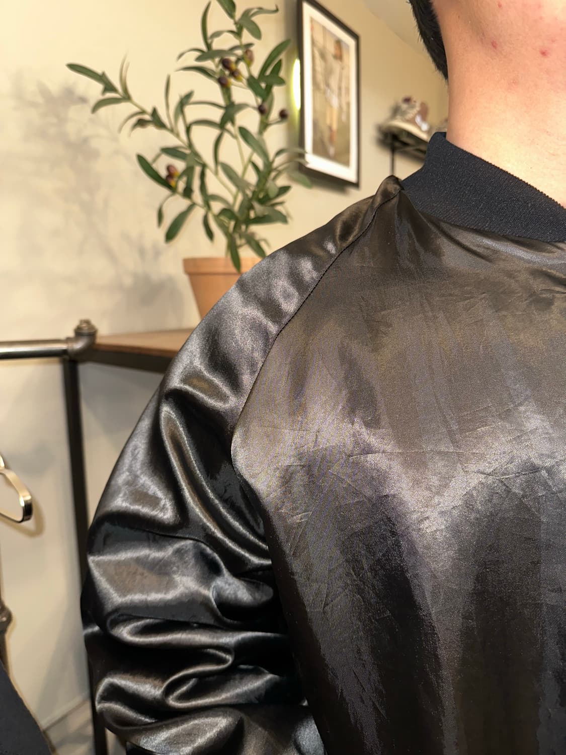 90’s Chevrolet logo satin bomber jakcet 상품이미지7