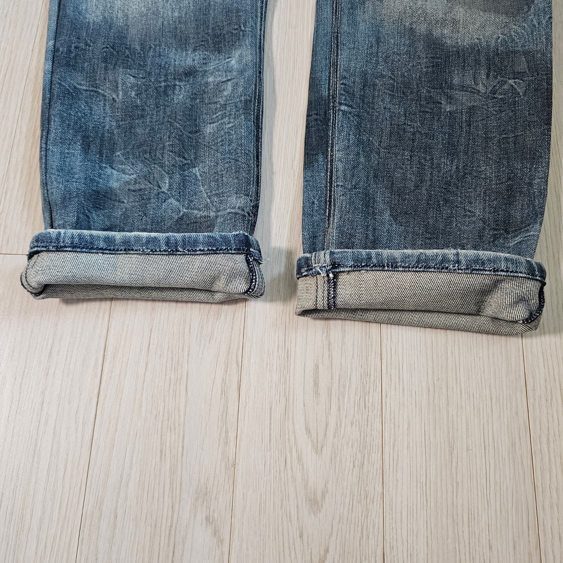 디젤 슬래머 61e 더티 워싱진 데님 청바지 블루 상품이미지7