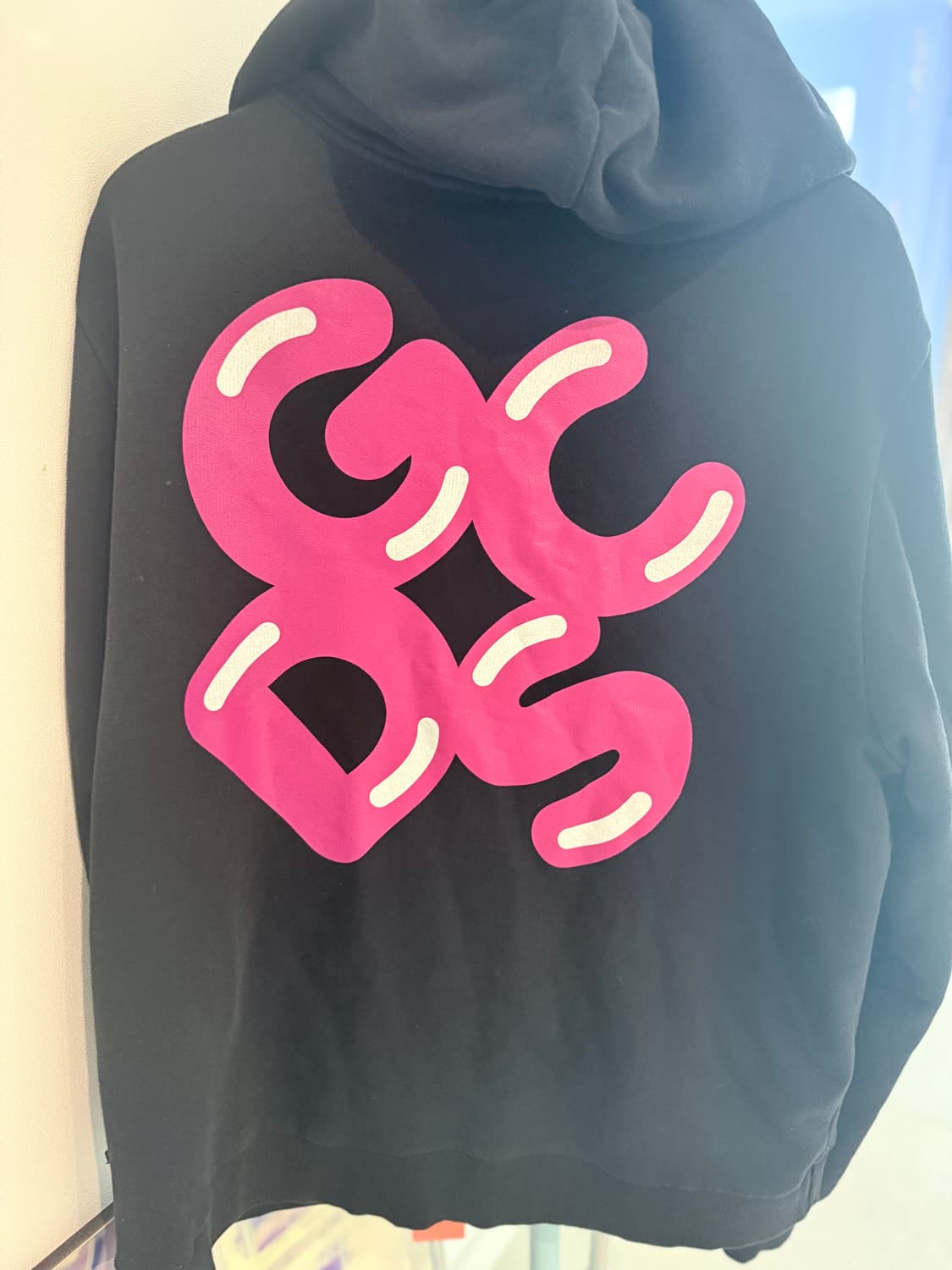 GCDS 후드집업 블랙 라지 상품이미지4