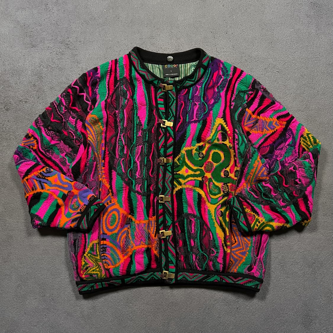 COOGI 쿠지 케이블 니트 후드 가디건 상품이미지4