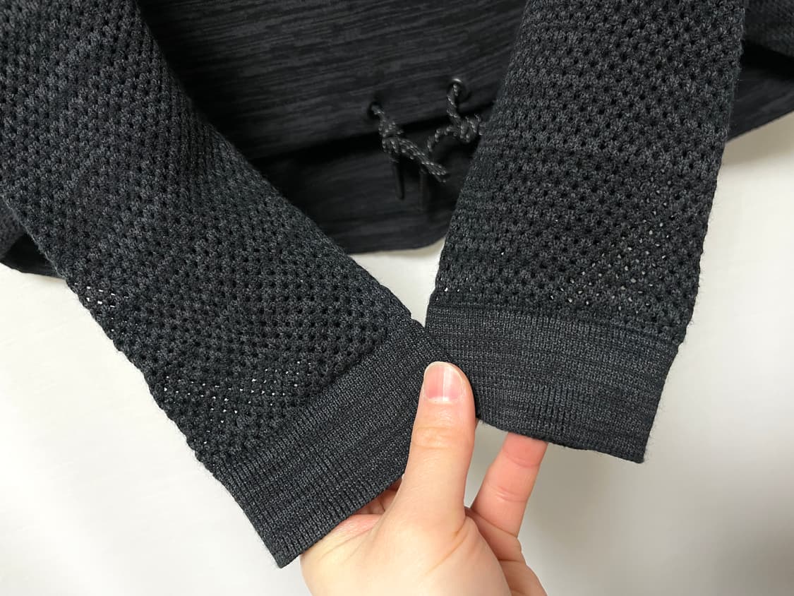 나이키 여성 테크팩 기능성 메쉬 니트 긴팔티 90(L) _ 블랙 상품이미지5