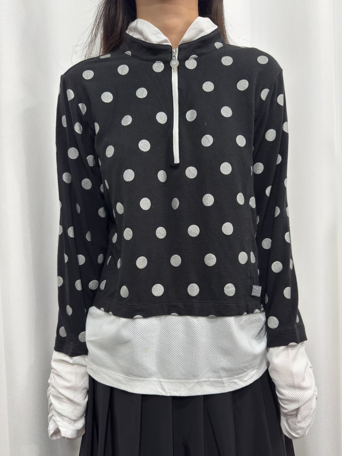 dot layered top 상품이미지1