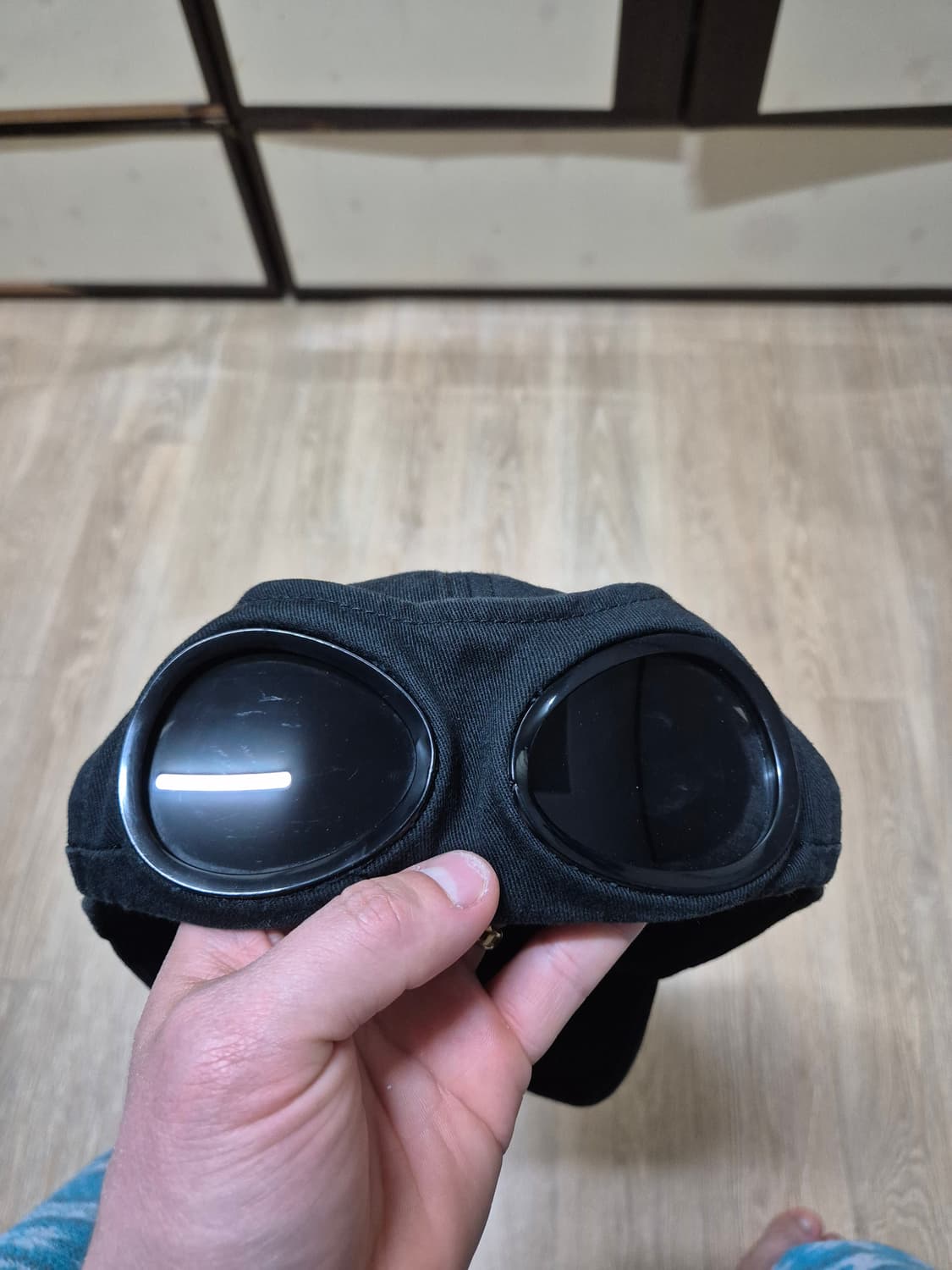 [XL] 18SS CP컴퍼니 고글캡 블랙 볼캡 검정 엑스라지 와펜 모자 상품이미지4