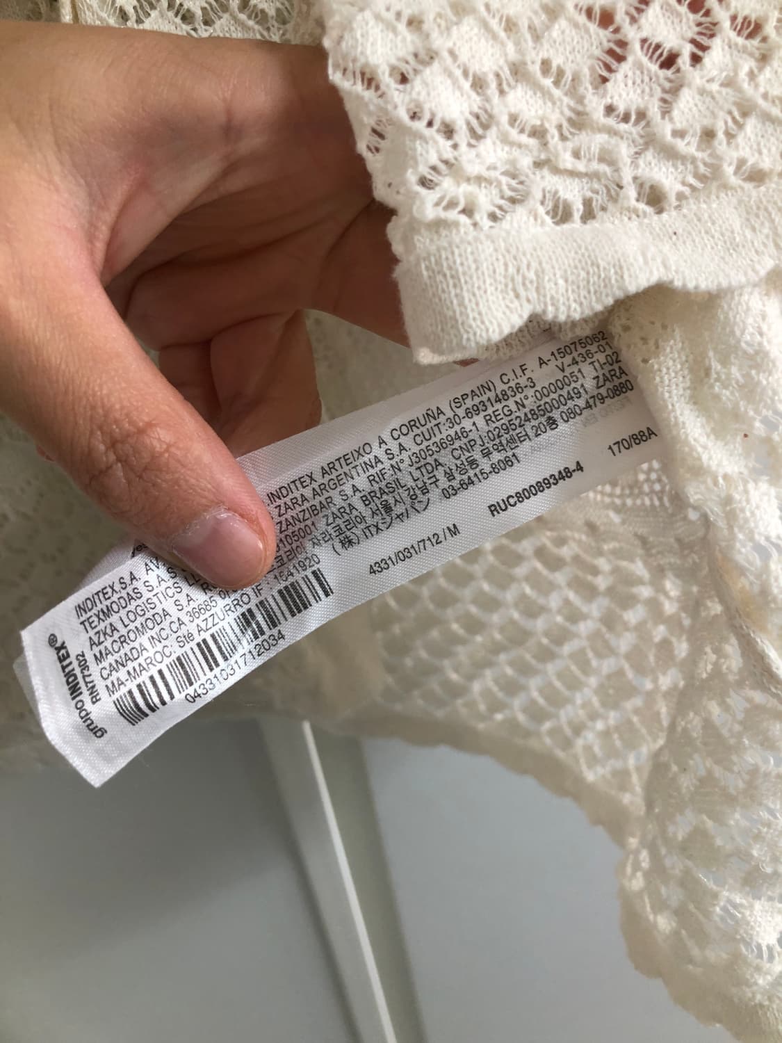 자라 레이스 반팔가디건 상품이미지3