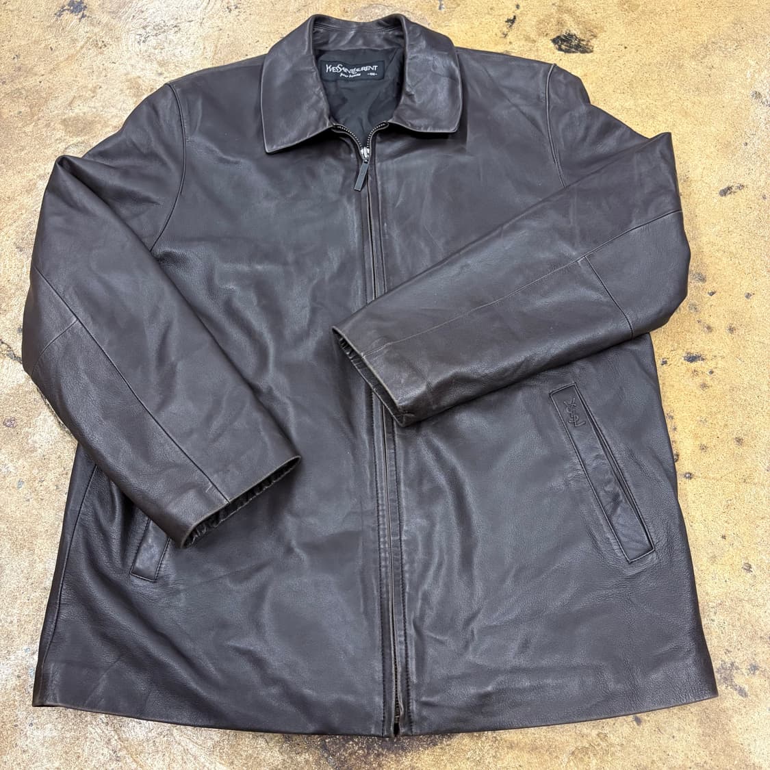 [정품/100] 입생로랑 빈티지 양가죽 자켓 b15 상품이미지2