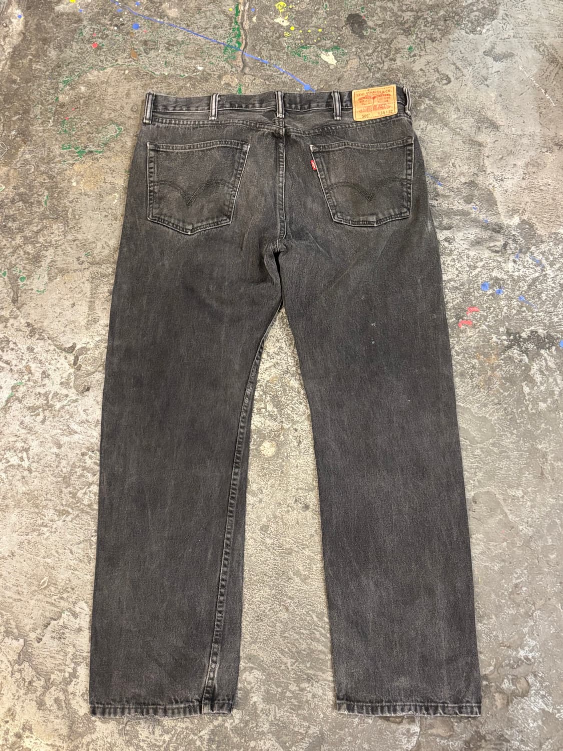 리바이스 505 레귤러 스트레이트 블랙 상품이미지7