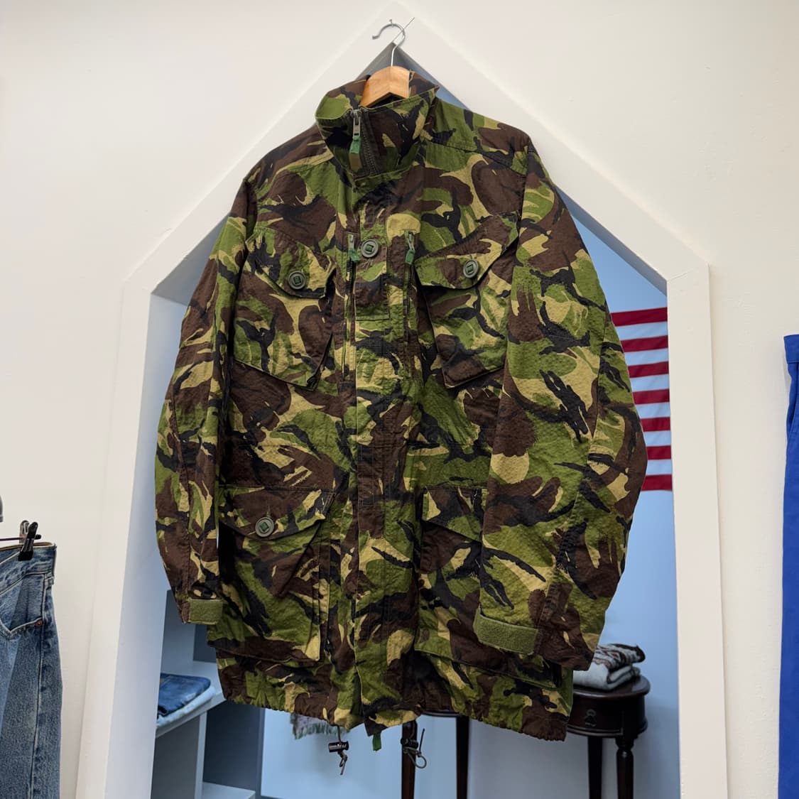 빈티지 영국군 DMP 립스탑 필드 자켓 (XL)   상품이미지1