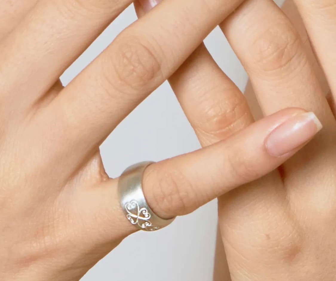 설타나 미니 빈티지 실버링 상품이미지1