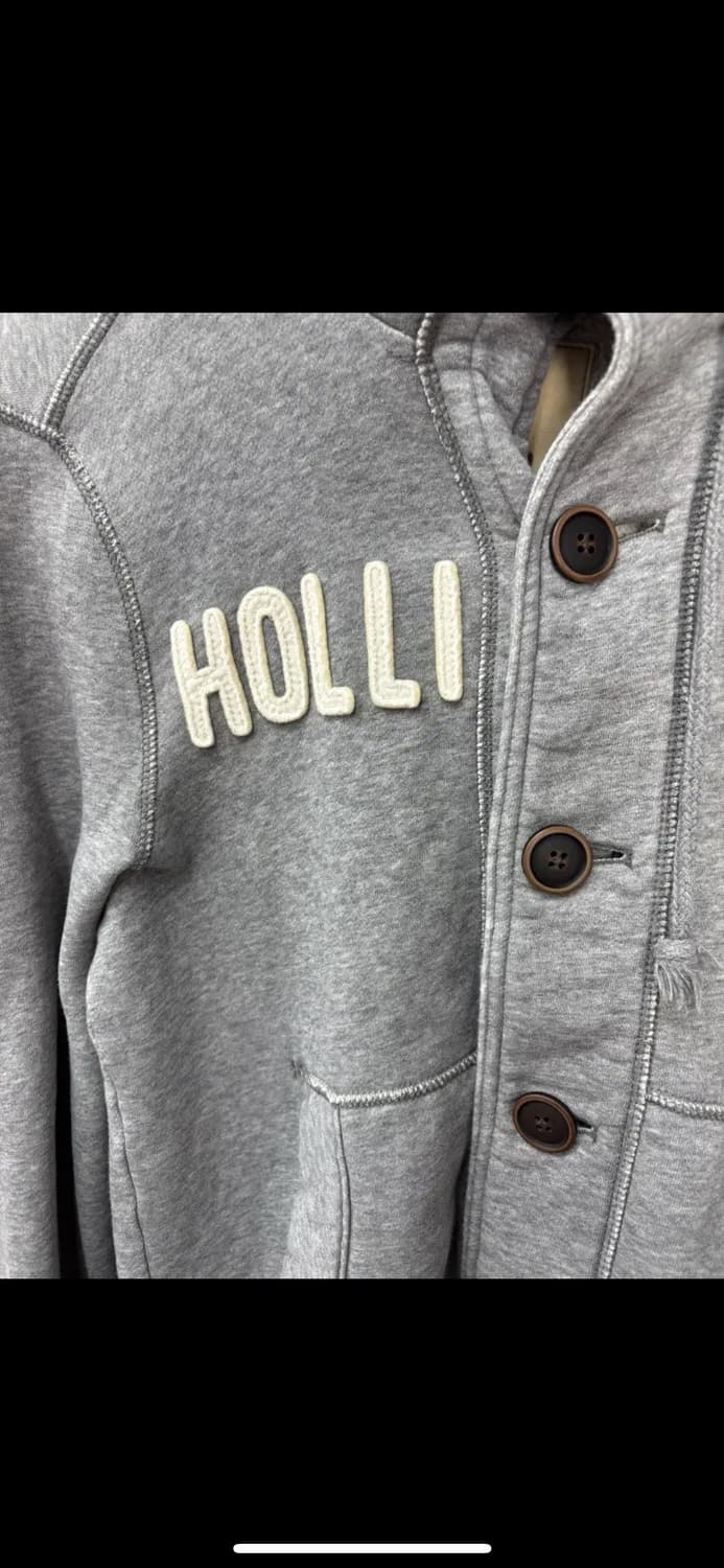 홀리스터 버튼 y2k 그레이 후드집업 H1704 상품이미지4