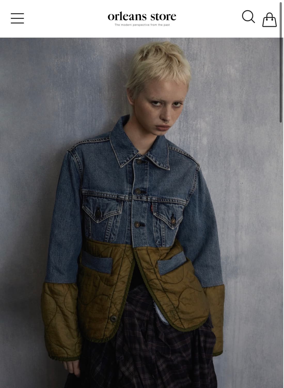 올리언스 스토어 리워크 데님자켓 oreleans store 상품이미지3