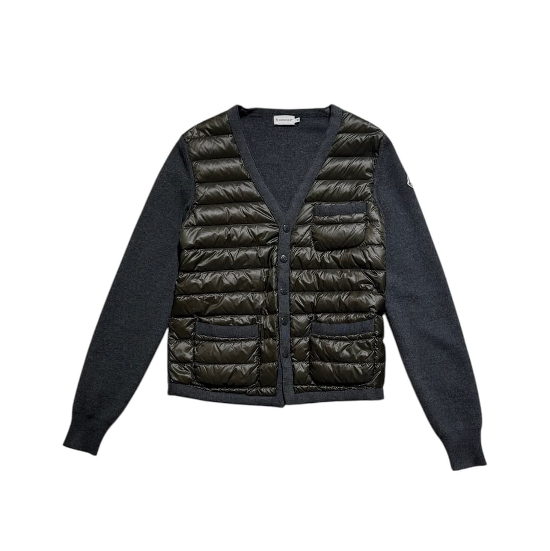 몽클레어 트리콧 니트 패딩 가디건 상품이미지1