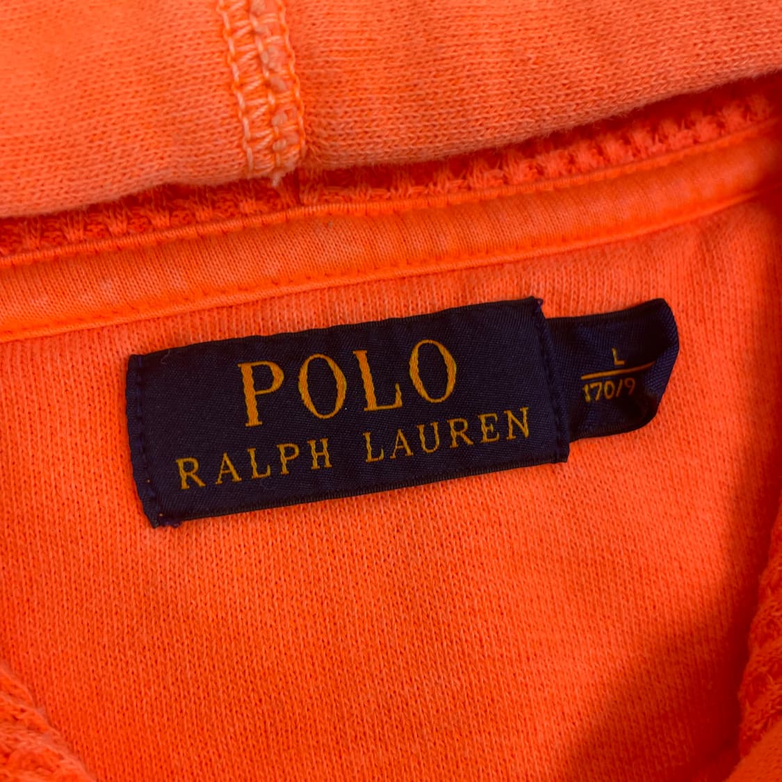 폴로 랄프로렌 포니 로고 후드집업 오렌지 상품이미지3