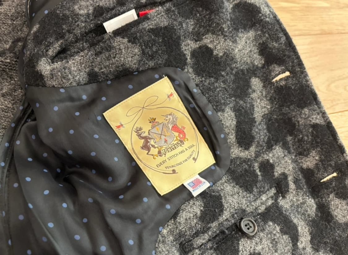 모니탈리(Monitaly) 울 카모 블레이저 자켓 40사이즈 상품이미지4