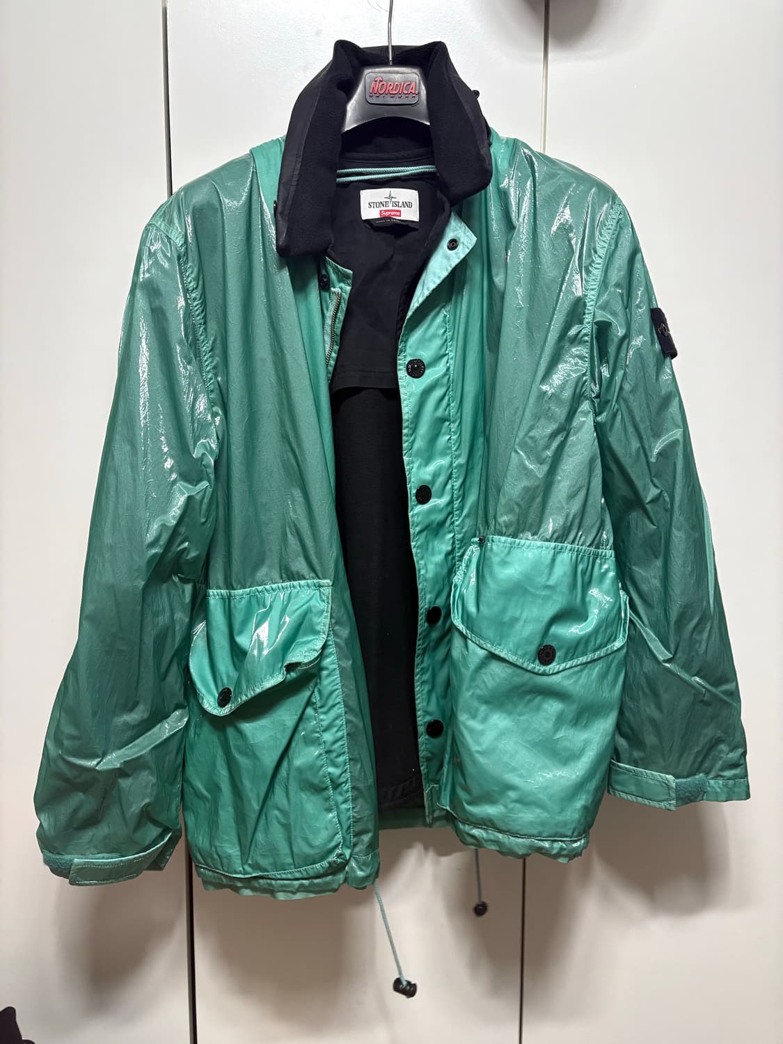 슈프림 스톤아일랜드 뉴 실크 자켓 라이트 블루 L 상품이미지1