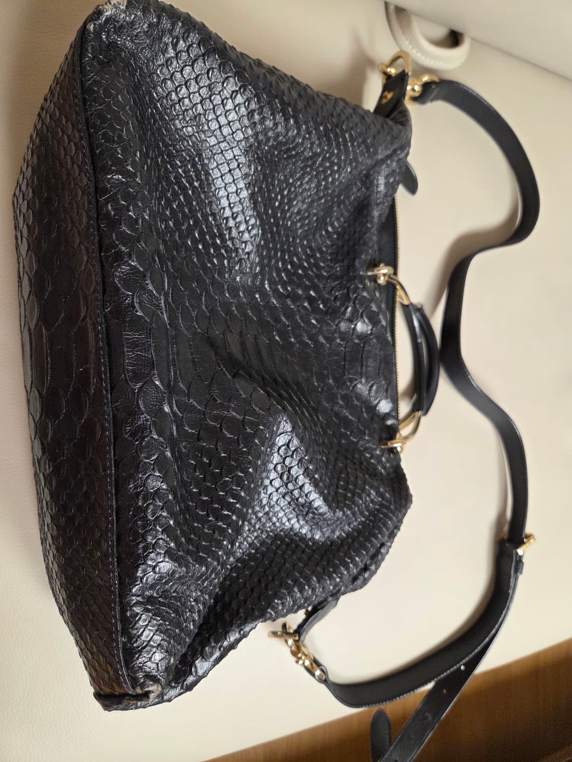정품 멀버리 뱀가죽 숄더백 상품이미지4