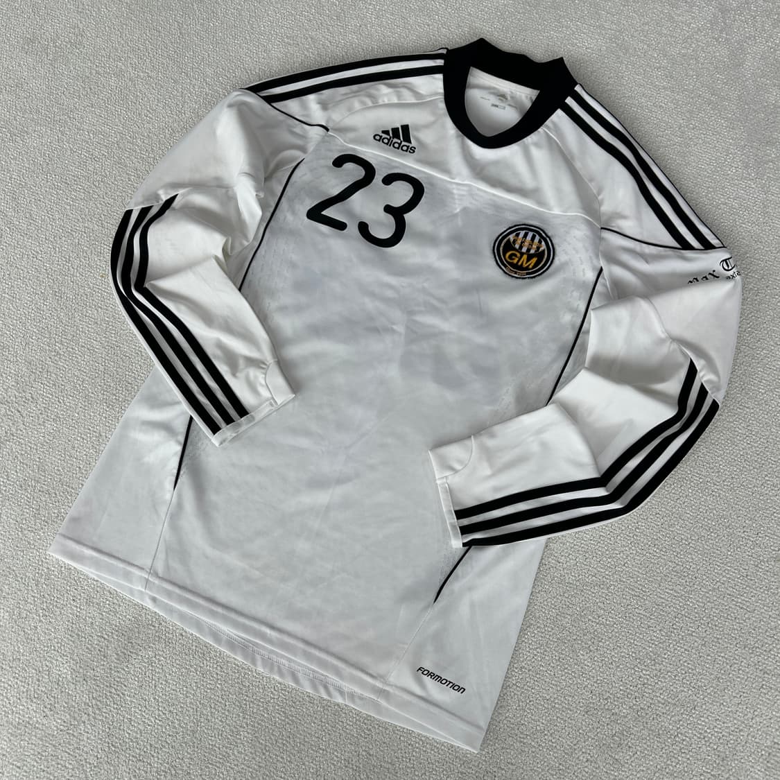 아디다스 화이트 긴팔 유니폼 m 상품이미지1