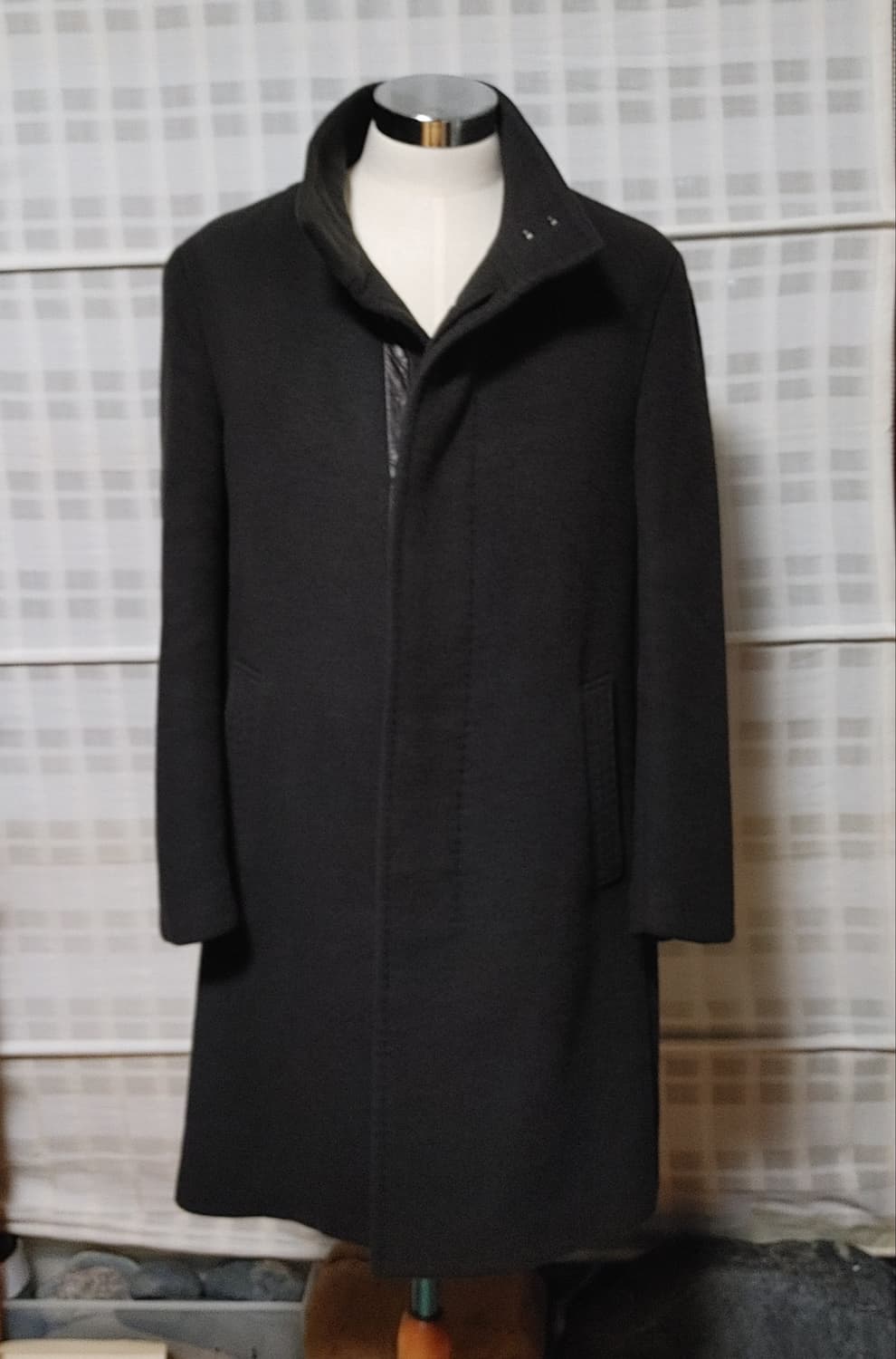 (한섬) 타임 옴므 다크브라운 코트 95 / 캐시미어 블렌디드 상품이미지3