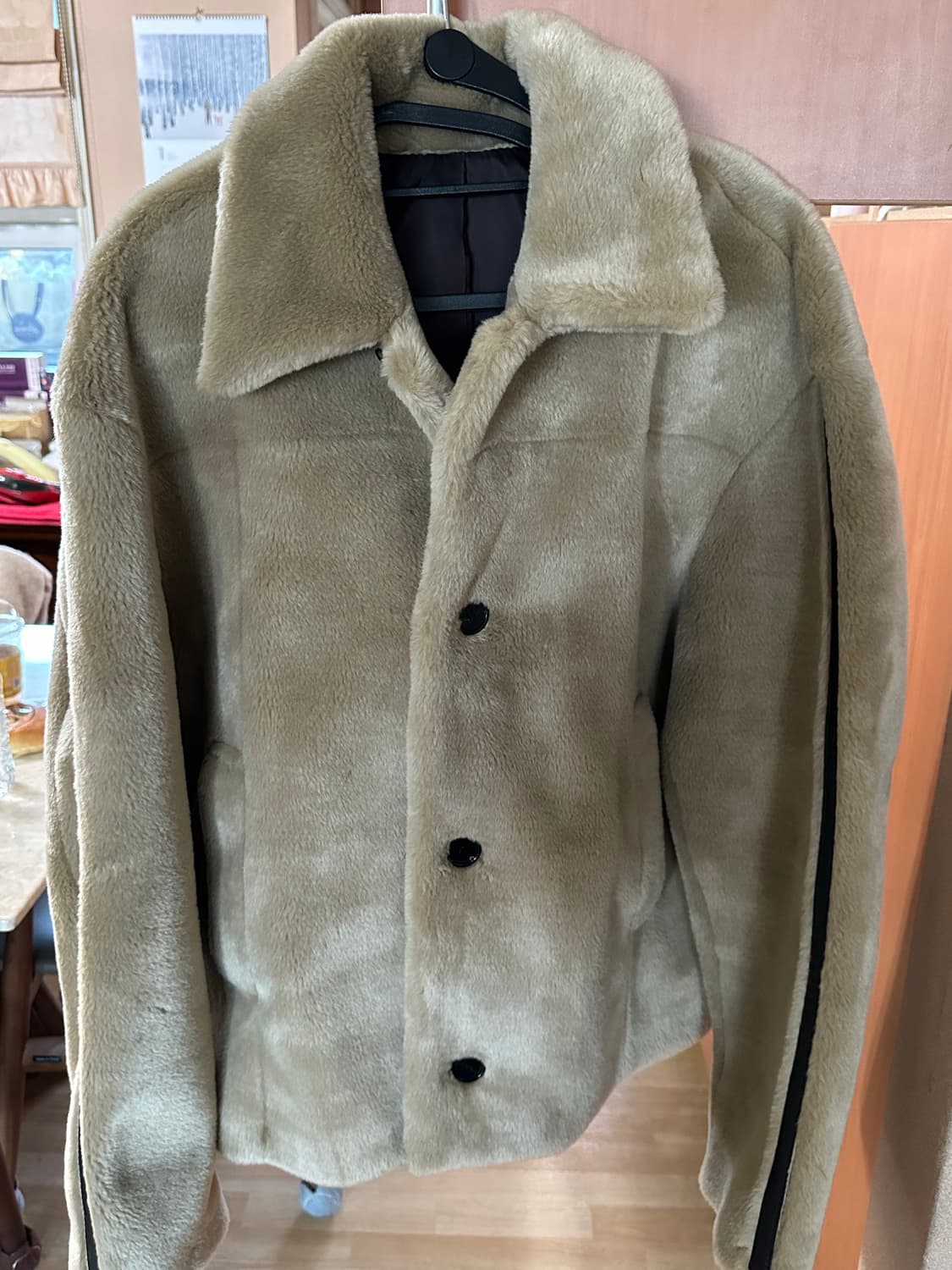 엘무드 무스탕 퍼 자켓 사이즈46 새상품 상품이미지1