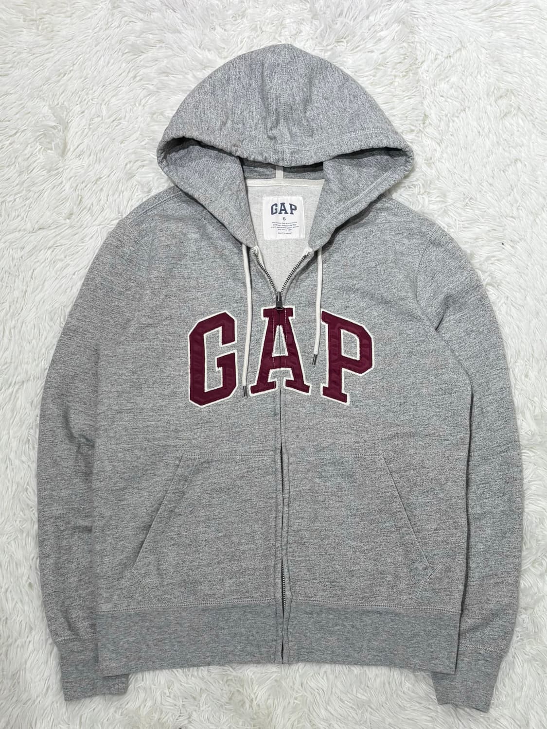 갭 그레이 빅로고 후드집업 상품이미지4